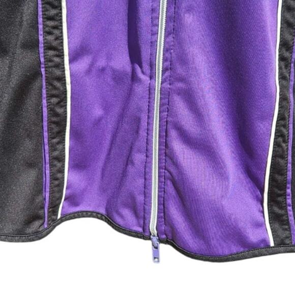 Coldwater Creek Athletic Jacket Full Zip Sporty Purple Black Women's Size XLarge - Picture 4 of 7